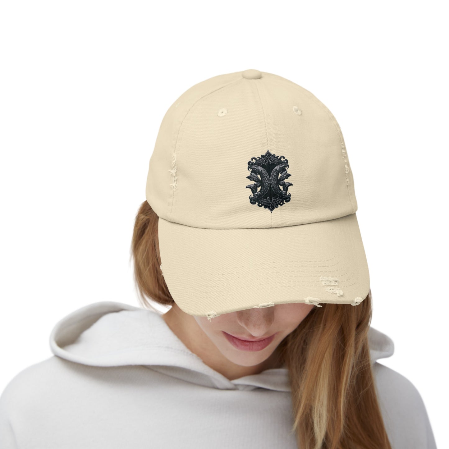 PISCES Unisex Distressed Cap