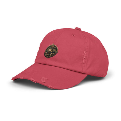 VIRGO Unisex Distressed Cap