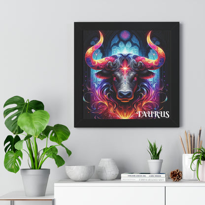 Taurus Framed Vertical Poster