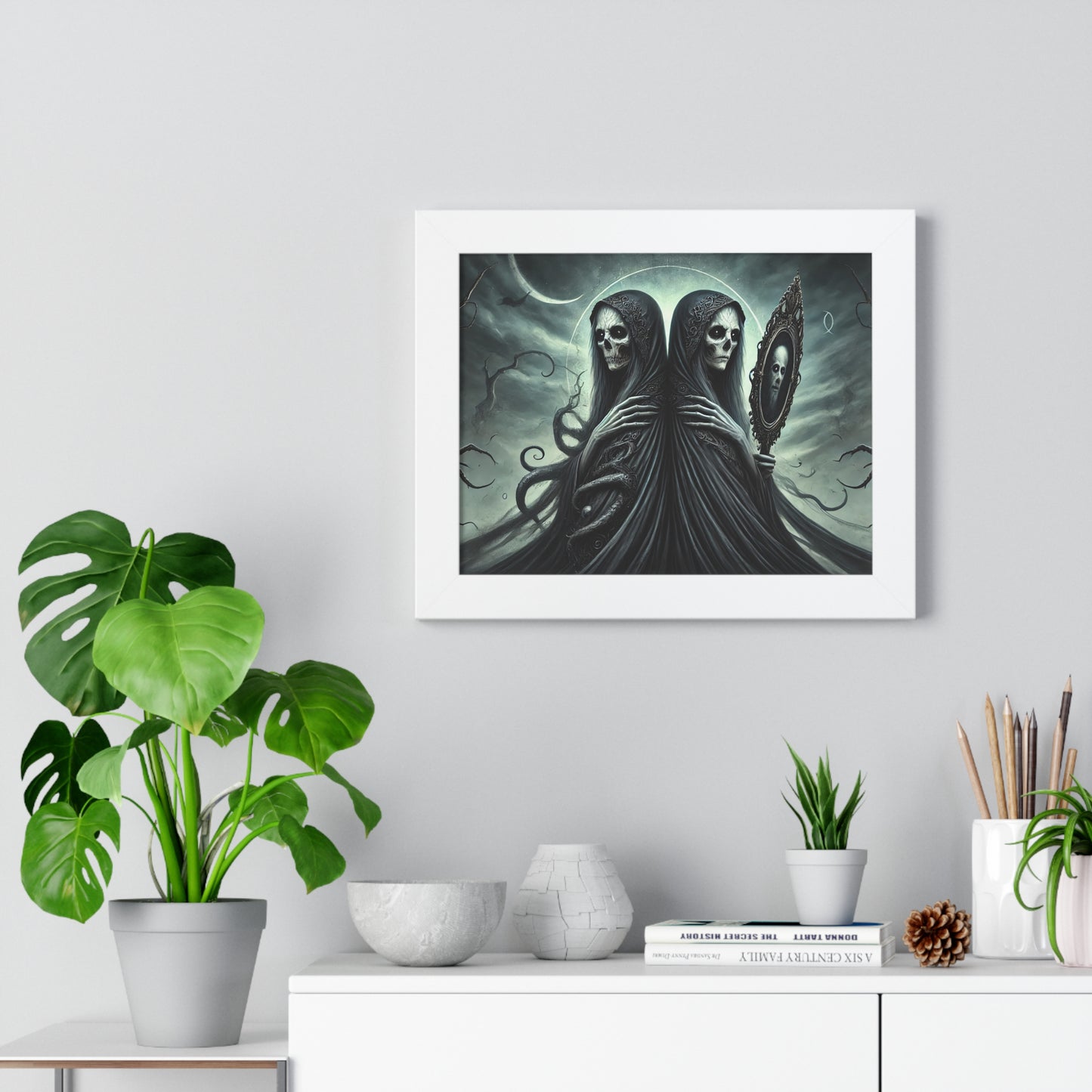 Happy Halloween Framed Horizontal Poster Gemini