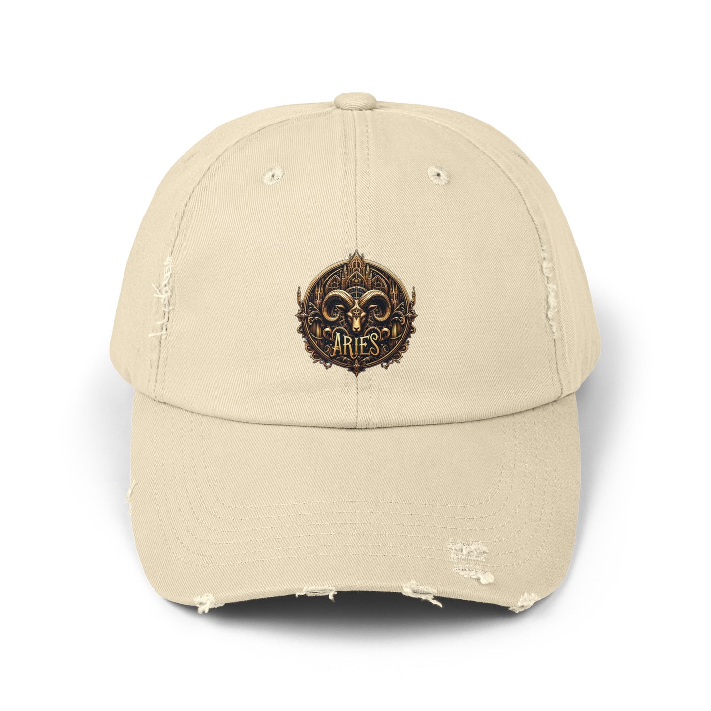 ARIES Unisex Distressed Cap