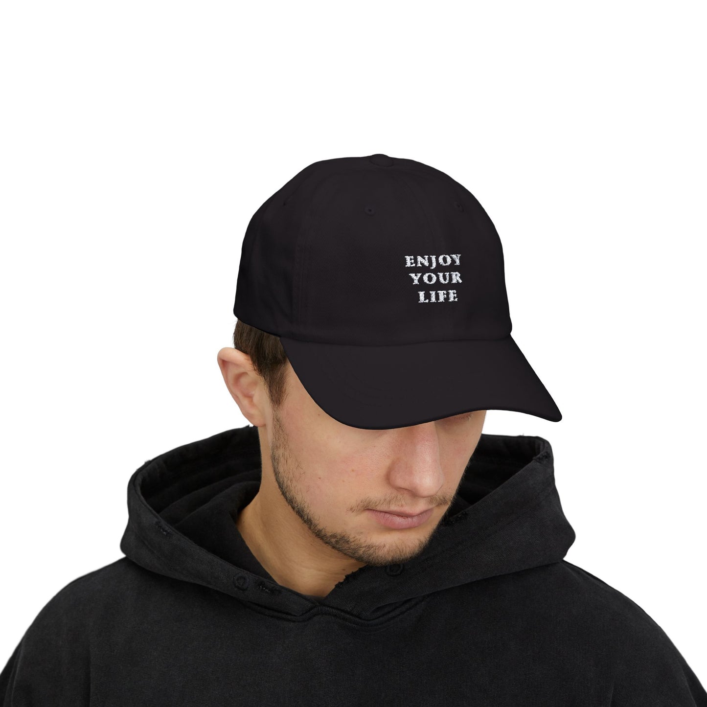 Classic Cap Enjoy Your Life White