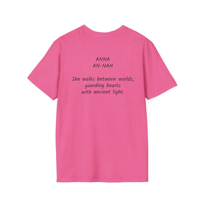 Mystical ANNA Name T-Shirt – Guardian of Light Edition. Spiritual Quote T-Shirt, Gift for Her, Affirmation Clothing, Unique Graphic Tee, Inspirational Apparel, Casual Style