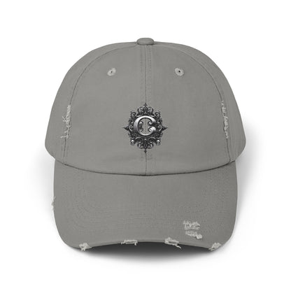 ZODIAC SIGN CANCER Unisex Distressed Cap