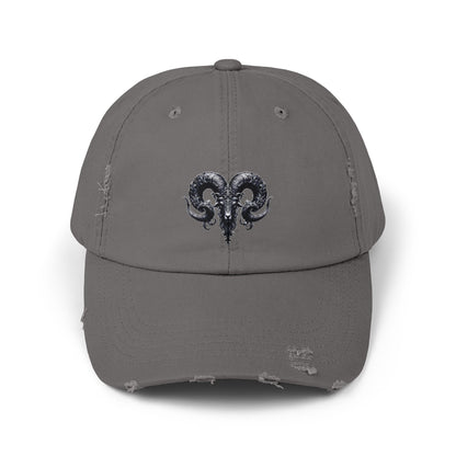 ARIES Unisex Distressed Cap