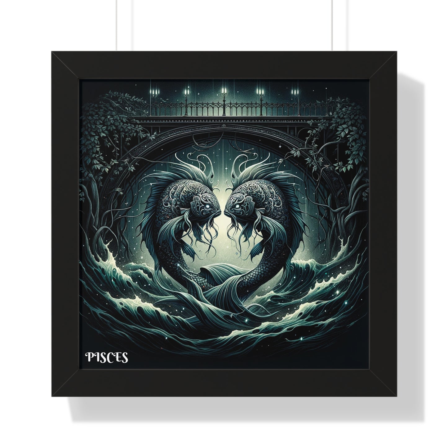 PISCES Framed Vertical Poster