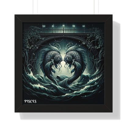 PISCES Framed Vertical Poster