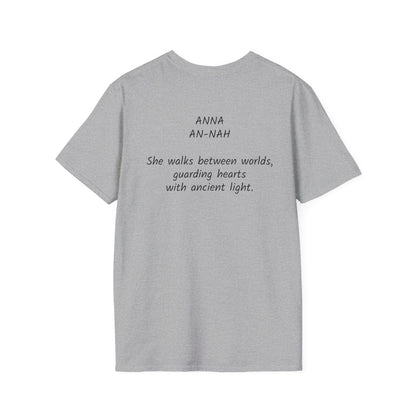 Mystical ANNA Name T-Shirt – Guardian of Light Edition. Spiritual Quote T-Shirt, Gift for Her, Affirmation Clothing, Unique Graphic Tee, Inspirational Apparel, Casual Style