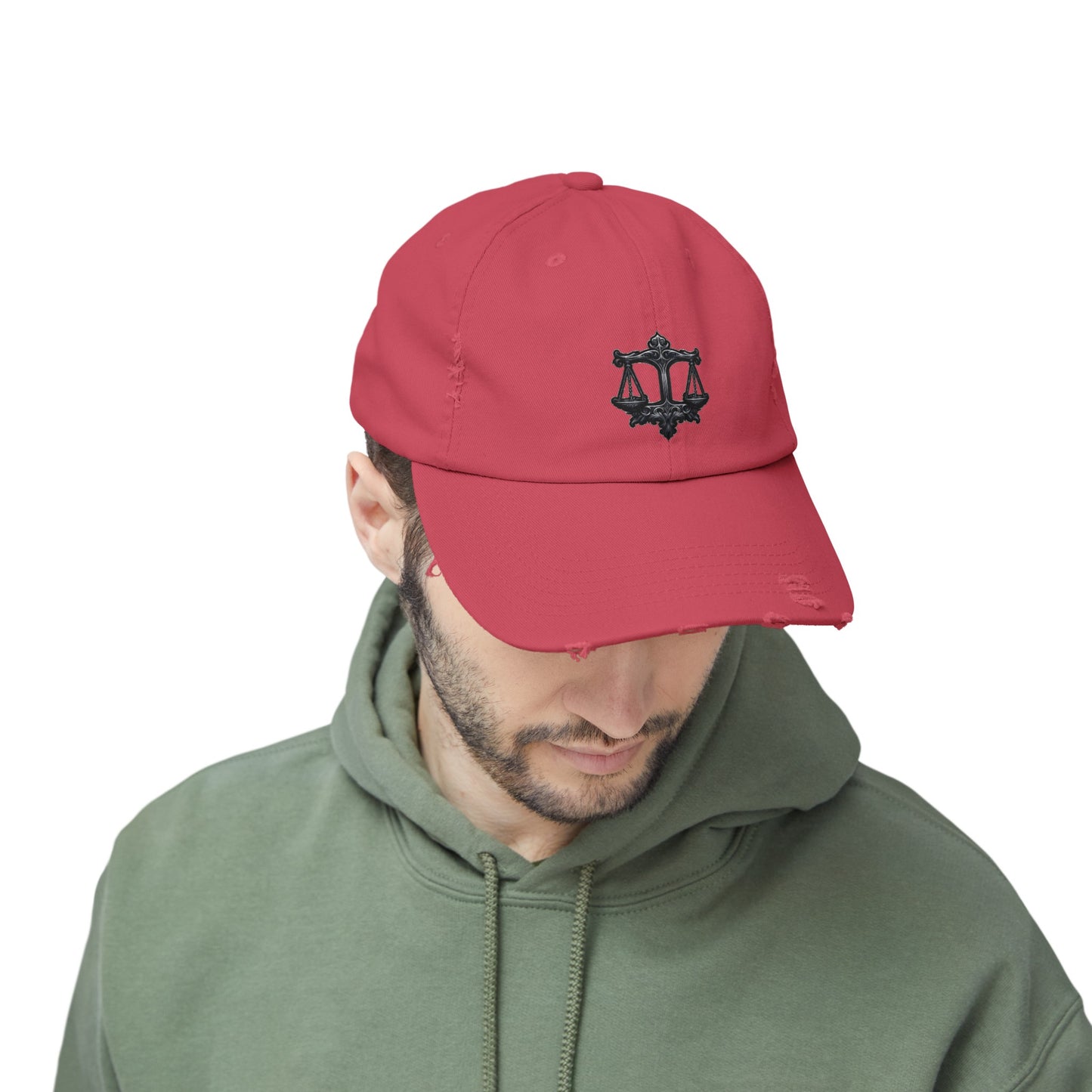 LIBRA Unisex Distressed Cap