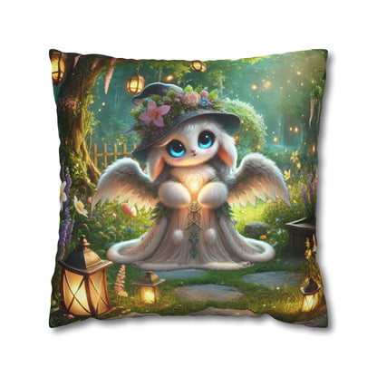 Spun Polyester Square Pillowcase Anna the Mother Fairyland Guardian