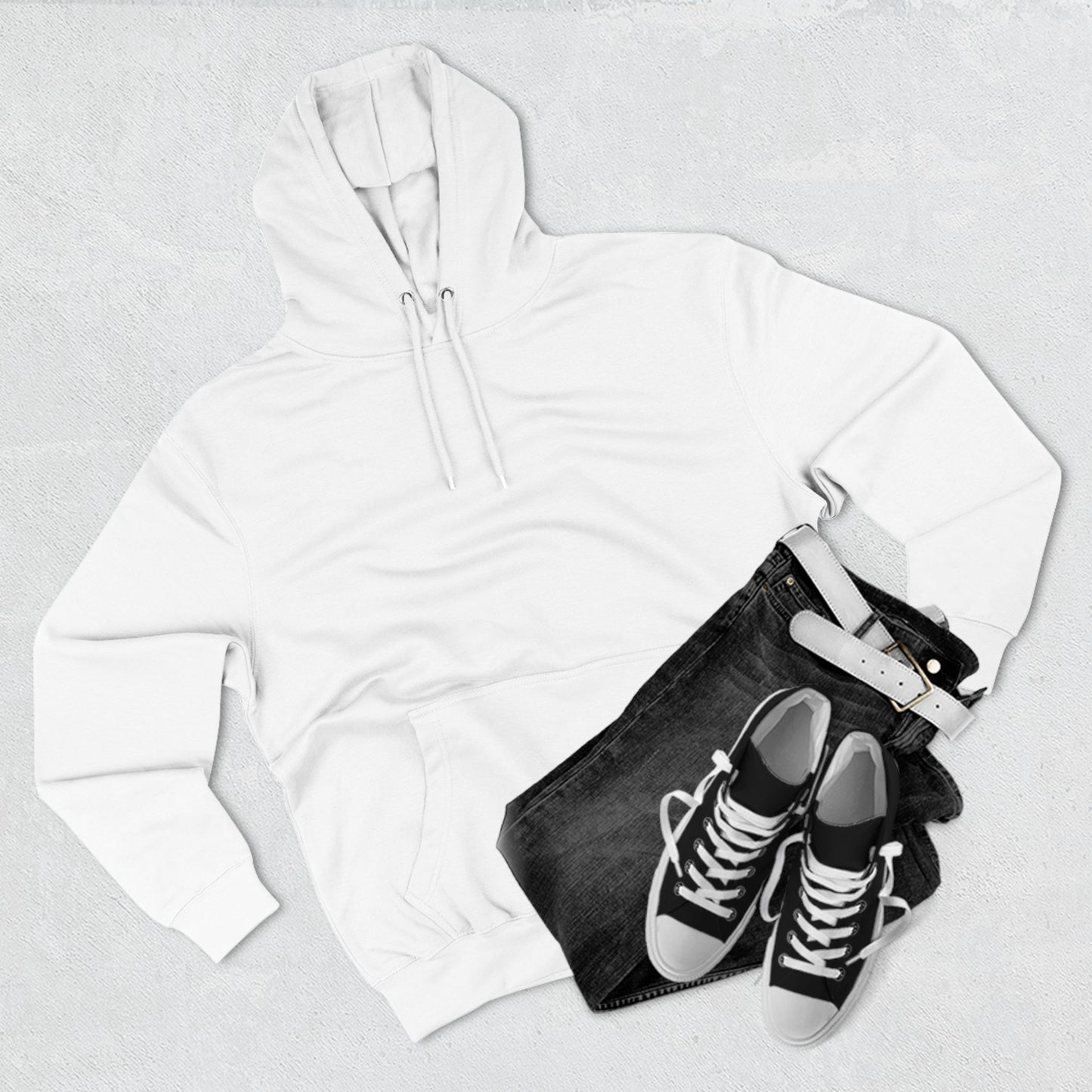 Three-Panel Fleece Hoodie Enjoy Your Life