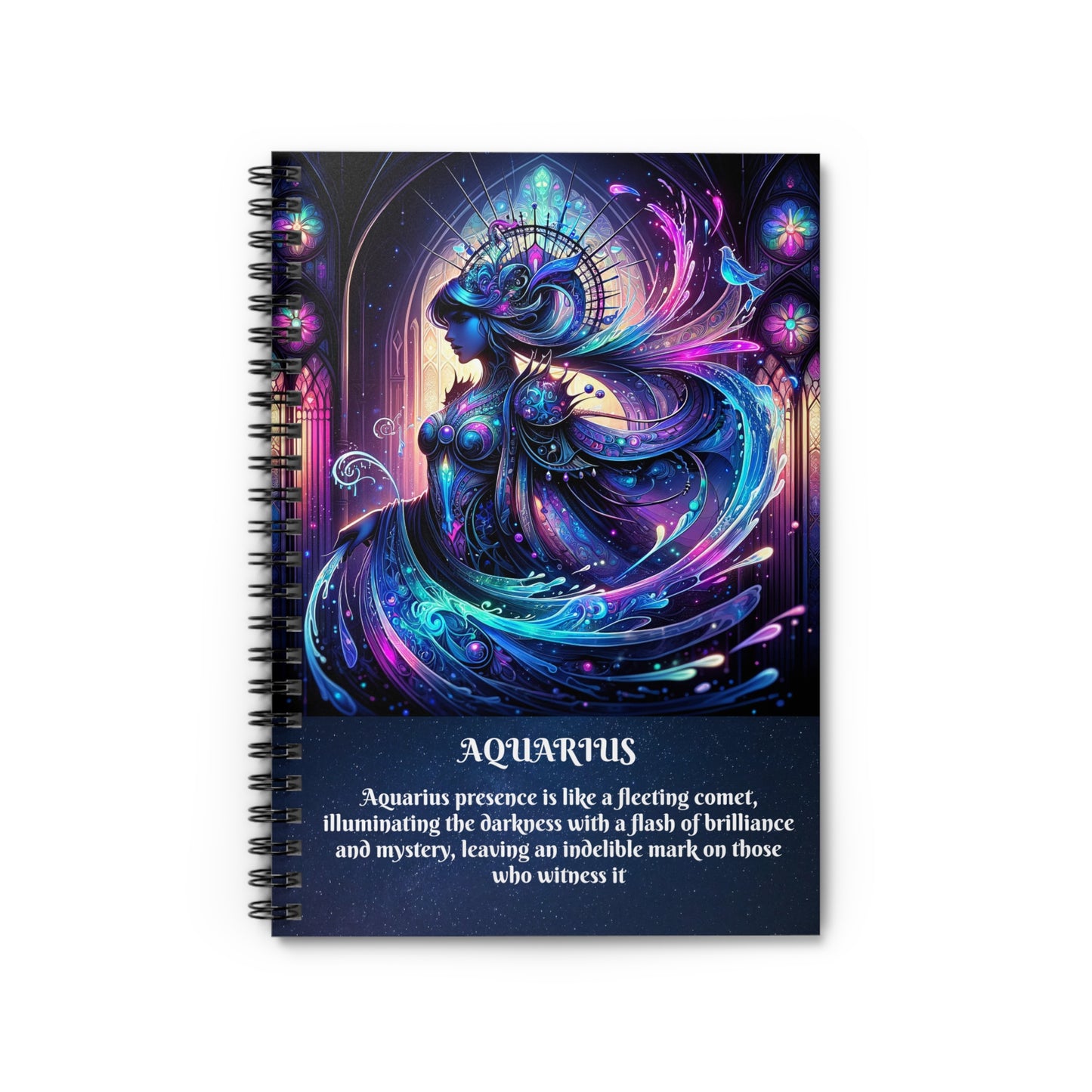 AQUARIUS Spiral Notebook - Ruled Line