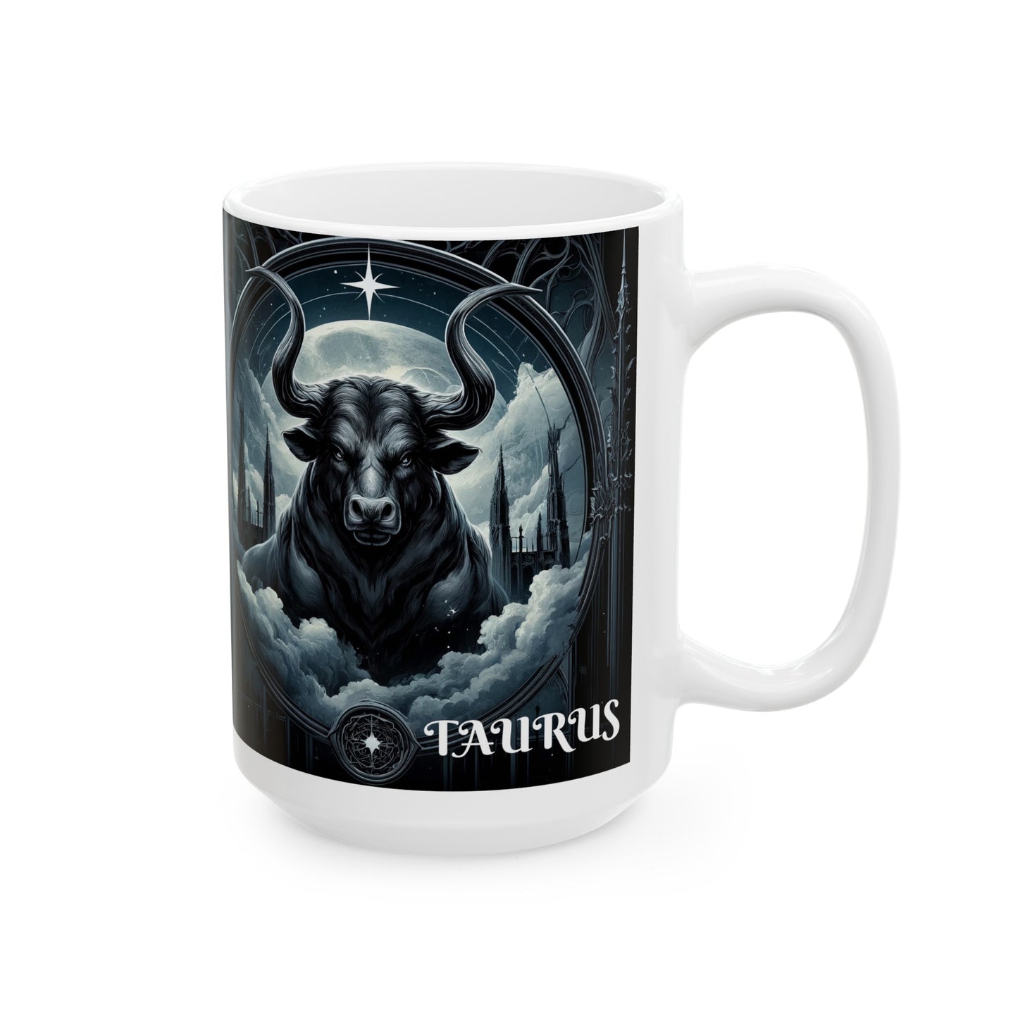 TAURUS GOTHIC Ceramic Mug, (11oz, 15oz)
