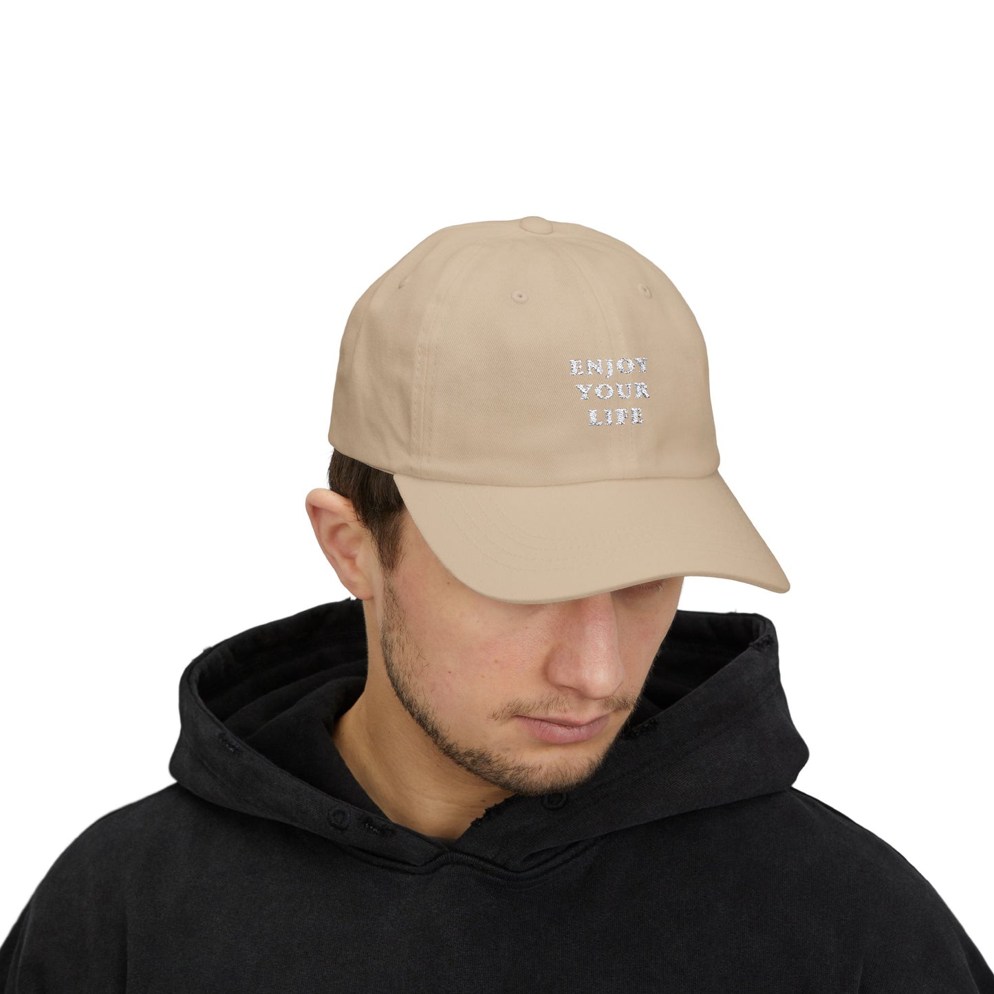 Classic Cap Enjoy Your Life White