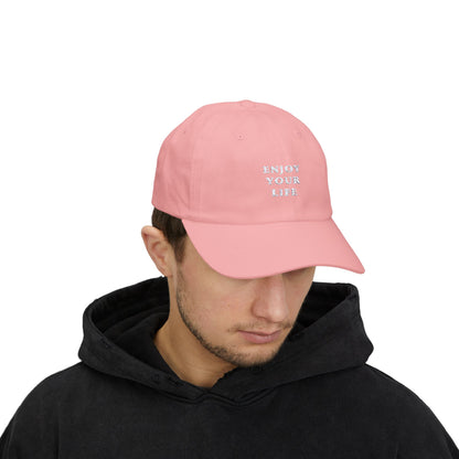 Classic Cap Enjoy Your Life White