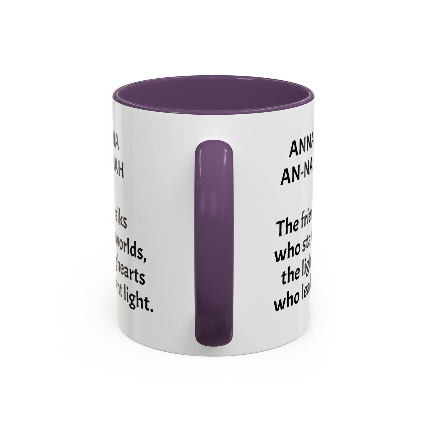 Mystical ANNA Name Mug – Witchy Quote Mugs – “She Walks Between Worlds” & “The Friend Who Stays”