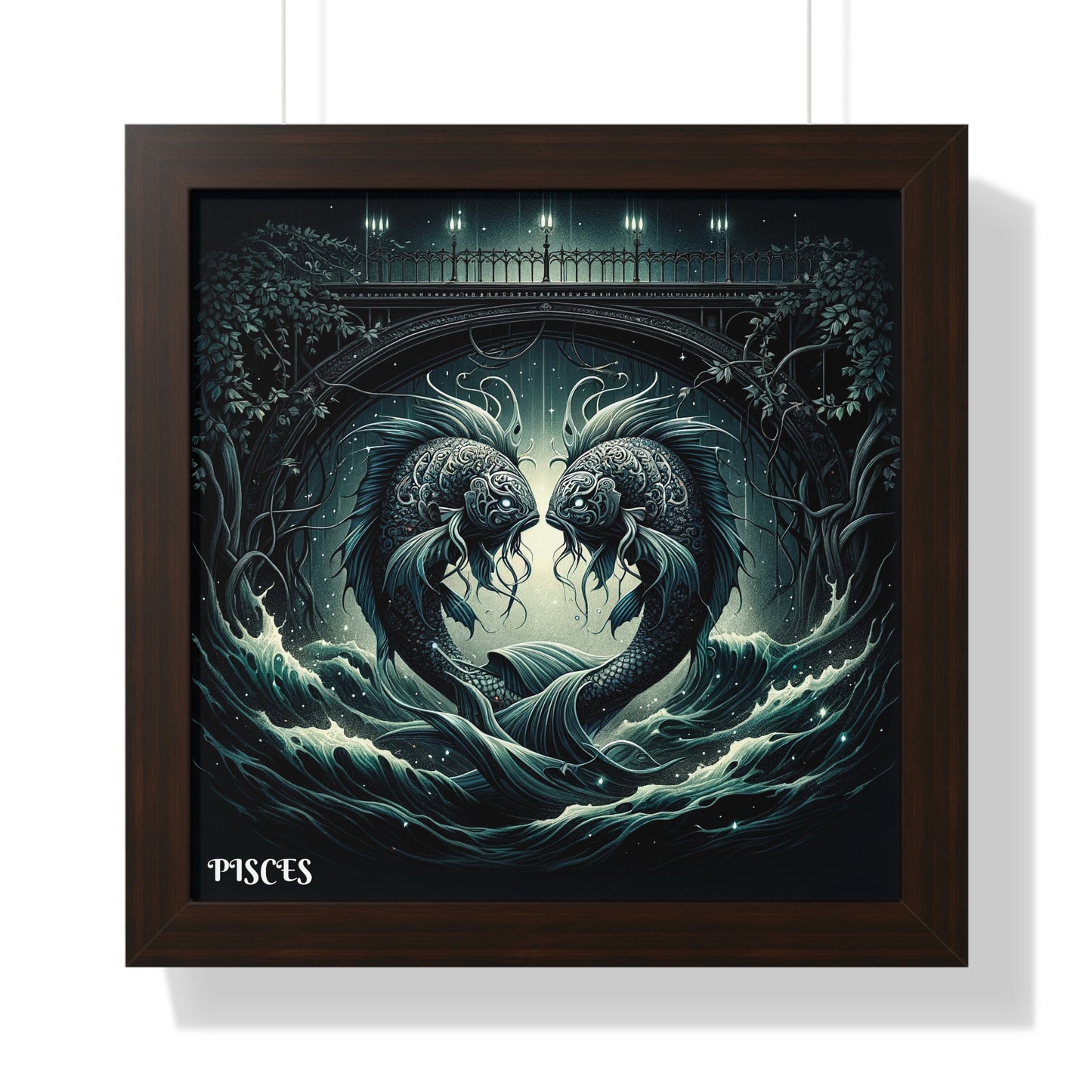 PISCES Framed Vertical Poster