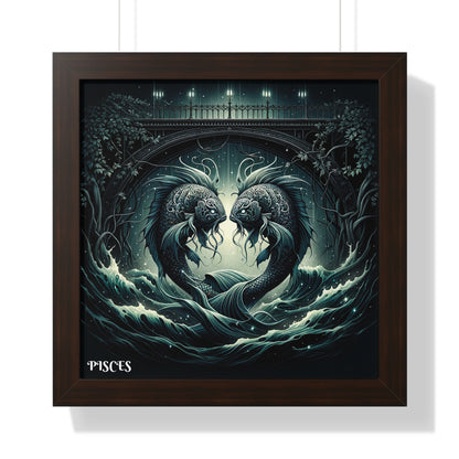 PISCES Framed Vertical Poster