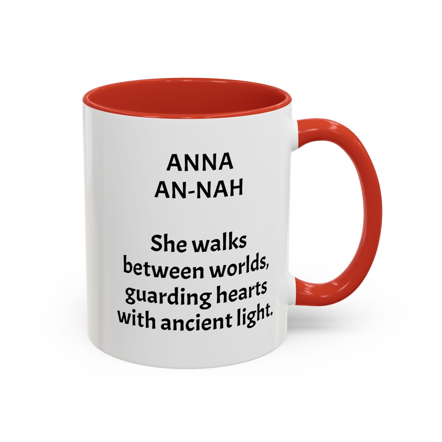 Mystical ANNA Name Mug – Witchy Quote Mugs – “She Walks Between Worlds” & “The Friend Who Stays”