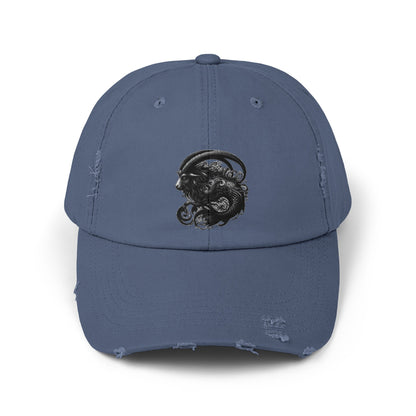 CAPRICORN Unisex Distressed Cap