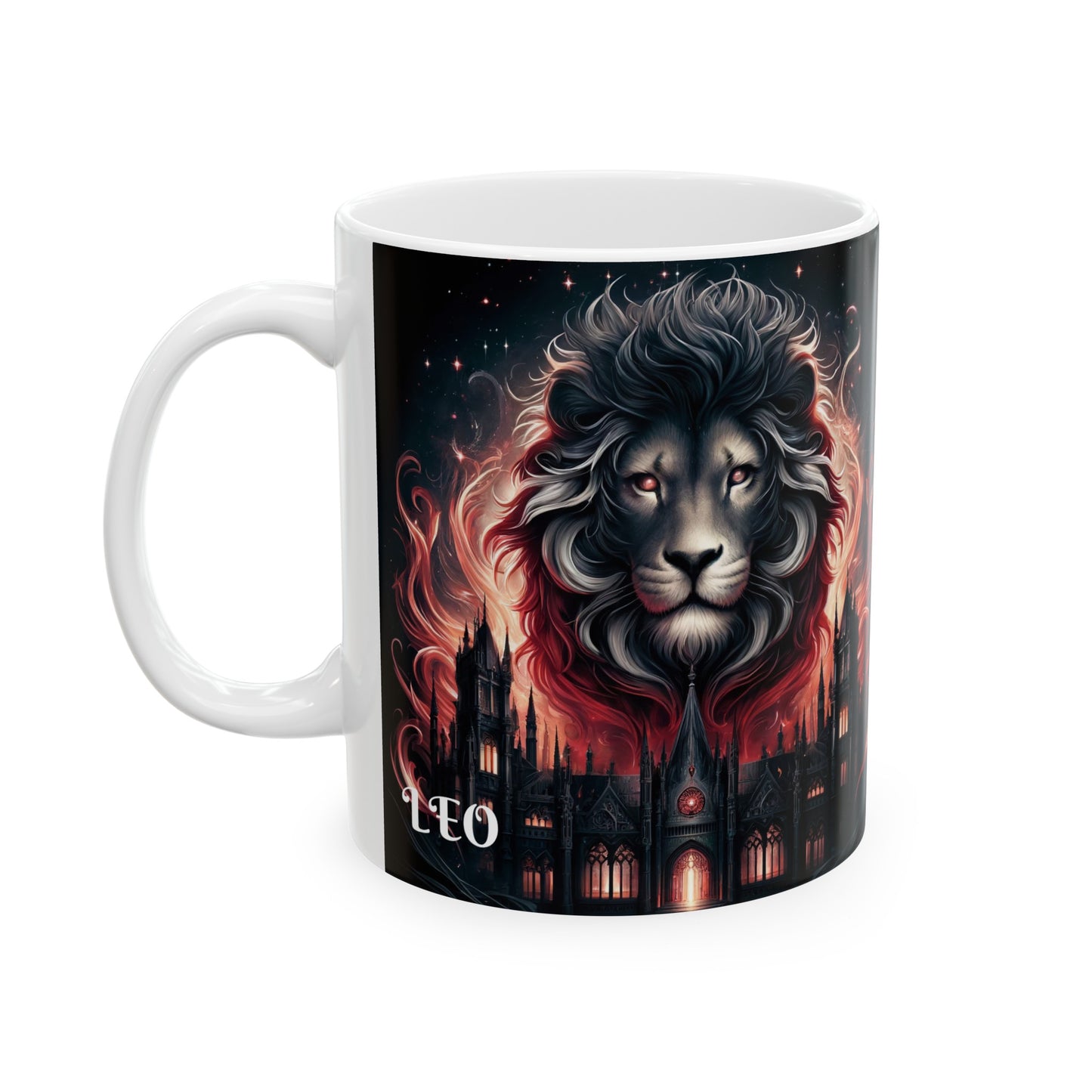 LEO GOTHIC Ceramic Mug, (11oz, 15oz)
