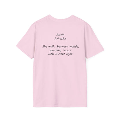 Mystical ANNA Name T-Shirt – Guardian of Light Edition. Spiritual Quote T-Shirt, Gift for Her, Affirmation Clothing, Unique Graphic Tee, Inspirational Apparel, Casual Style