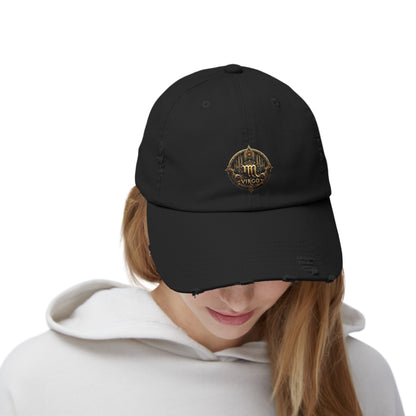 VIRGO Unisex Distressed Cap