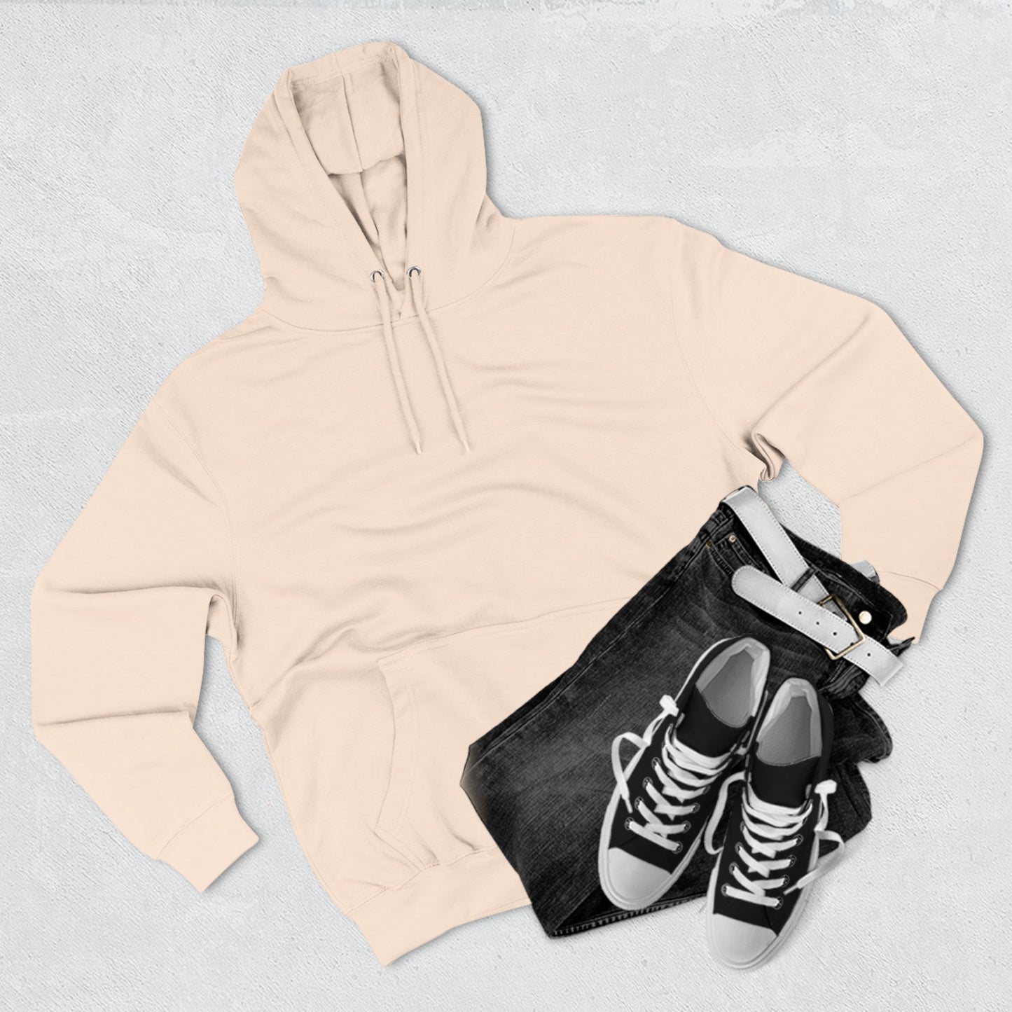 Three-Panel Fleece Hoodie Enjoy Your Life
