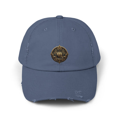 VIRGO Unisex Distressed Cap