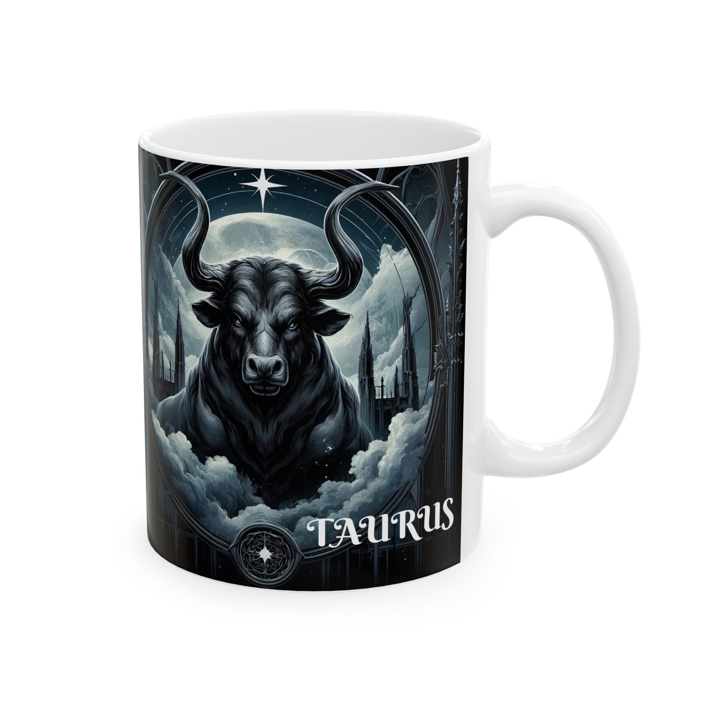 TAURUS GOTHIC Ceramic Mug, (11oz, 15oz)