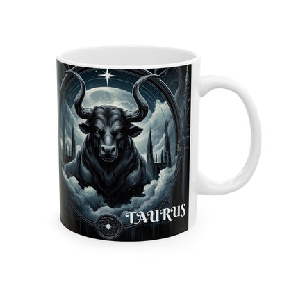 TAURUS GOTHIC Ceramic Mug, (11oz, 15oz)