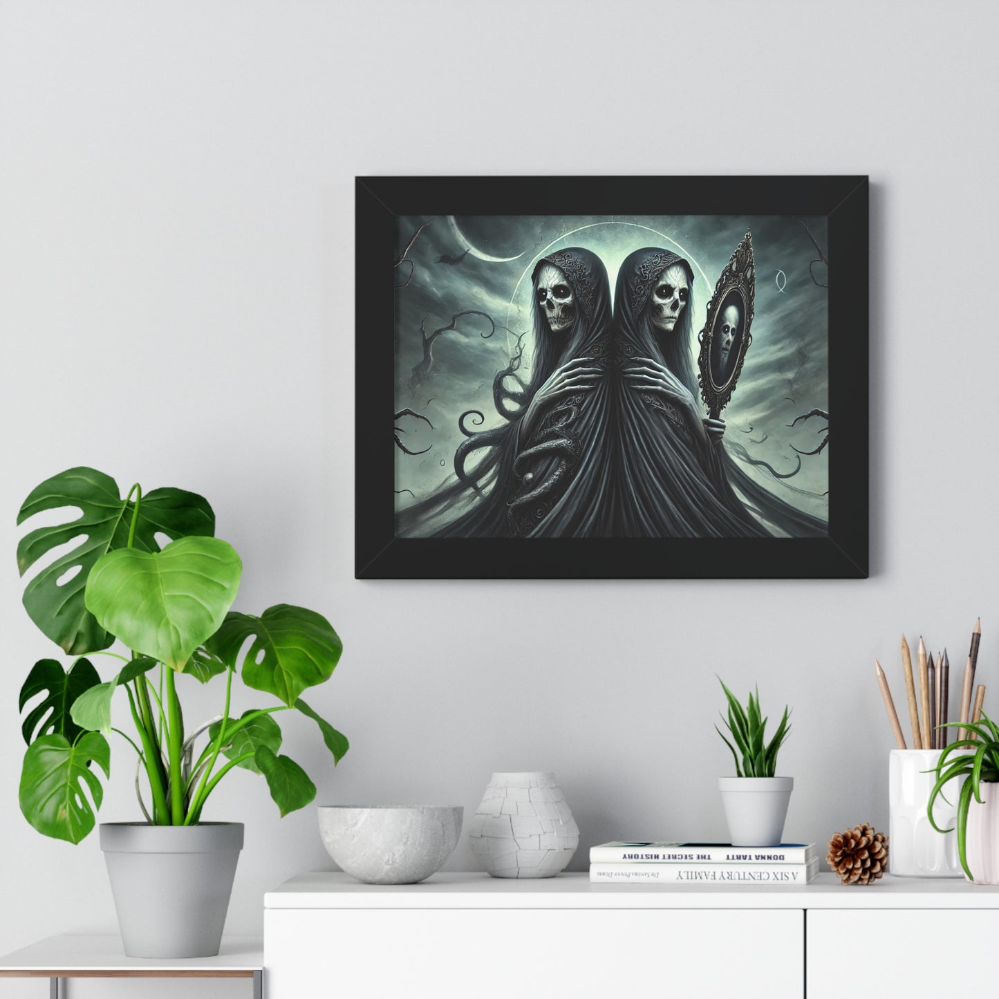 Happy Halloween Framed Horizontal Poster Gemini