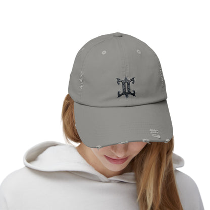 GEMINI Unisex Distressed Cap