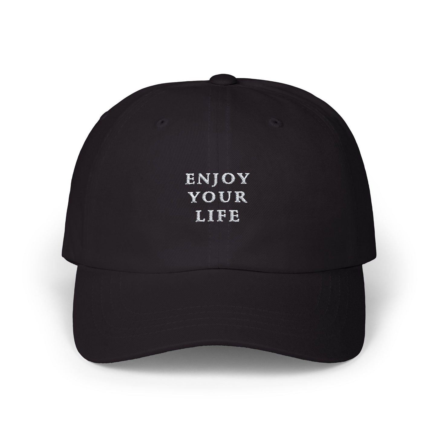 Classic Cap Enjoy Your Life White