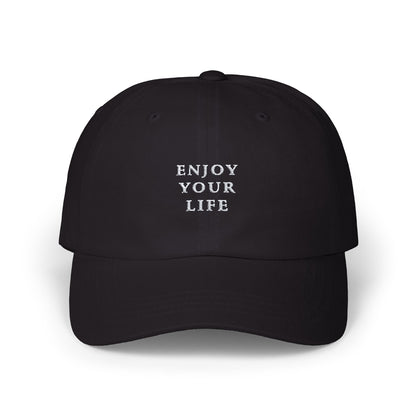 Classic Cap Enjoy Your Life White