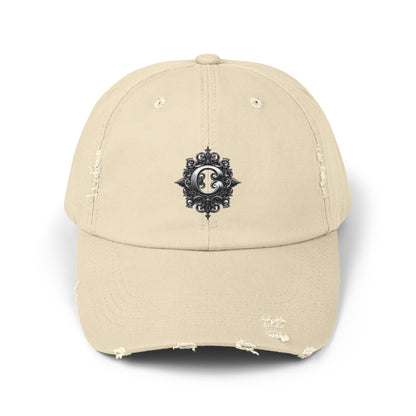ZODIAC SIGN CANCER Unisex Distressed Cap