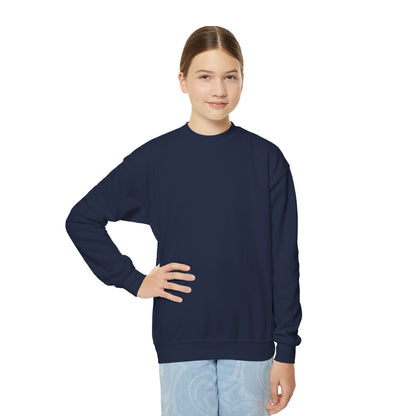 Youth Crewneck Sweatshirt Enjoy Your Life white