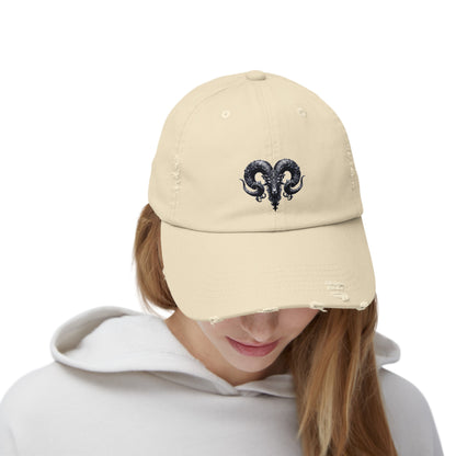 ARIES Unisex Distressed Cap