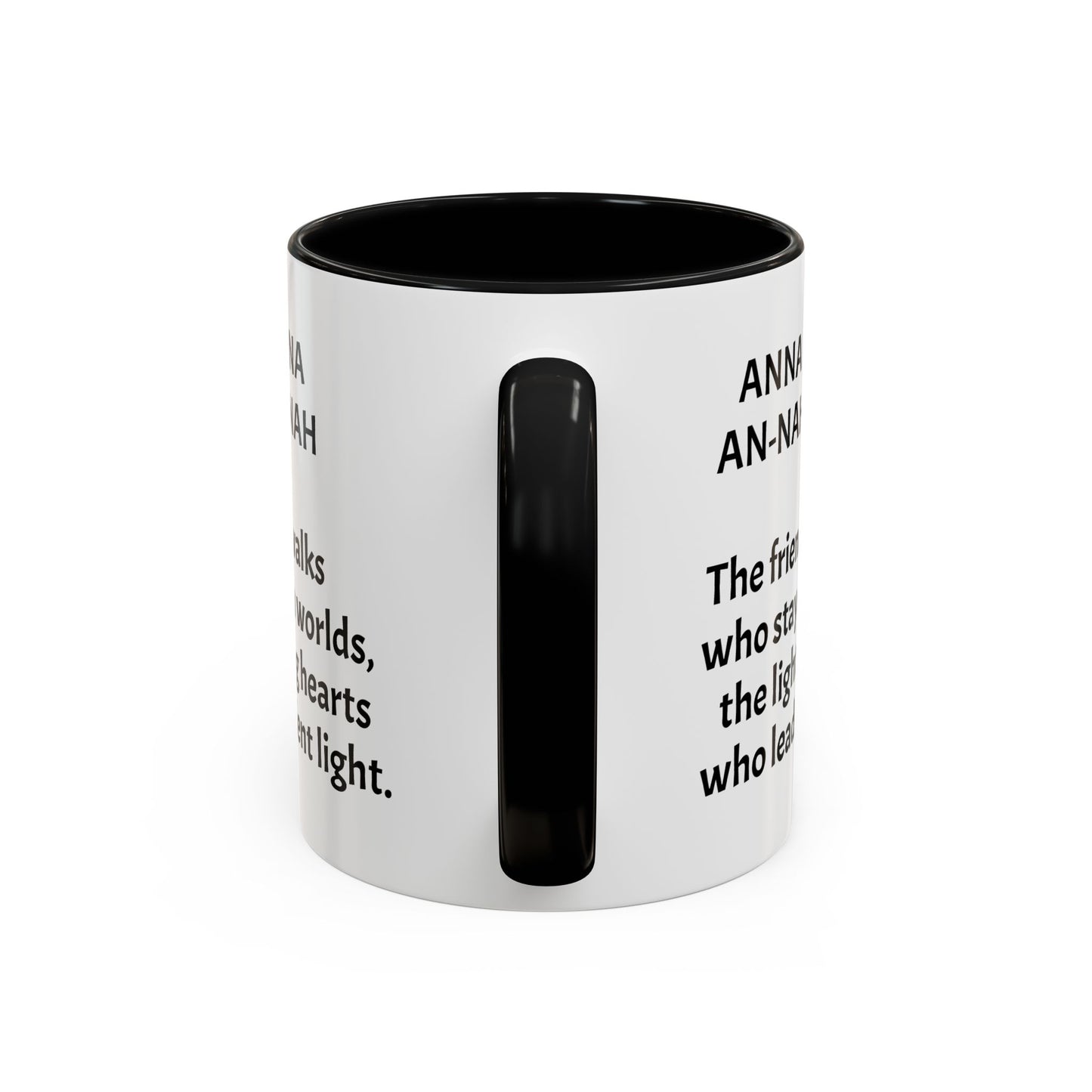 Mystical ANNA Name Mug – Witchy Quote Mugs – “She Walks Between Worlds” & “The Friend Who Stays”