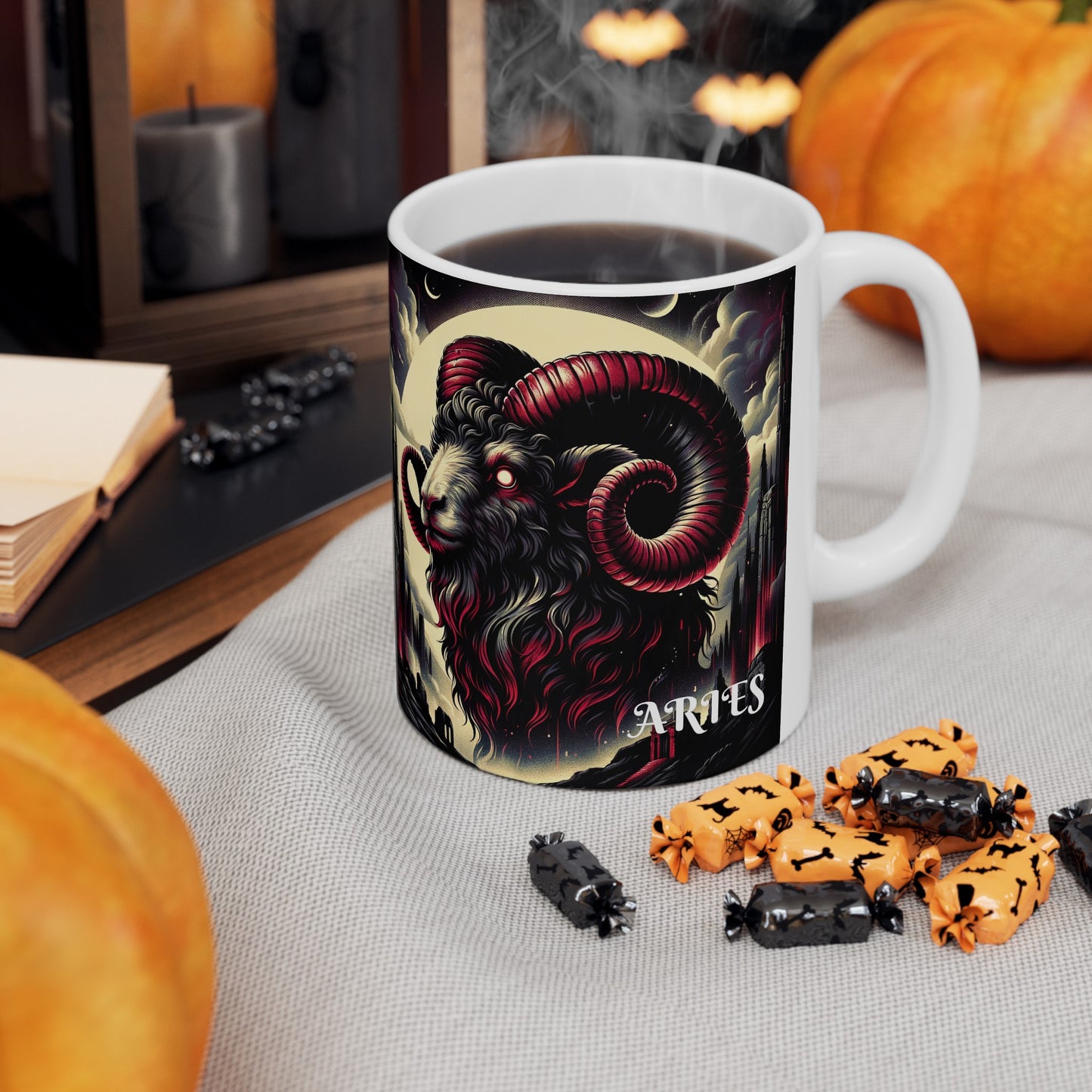 ARIES GOTHIC Ceramic Mug, (11oz, 15oz)