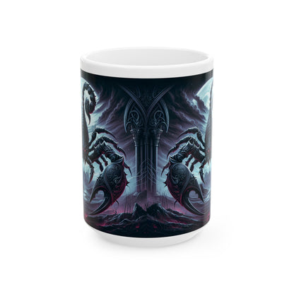 SCORPIO GOTHIC Ceramic Mug, (11oz, 15oz)