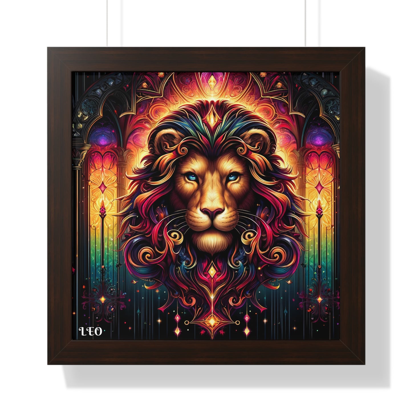 LEO Framed Vertical Poster