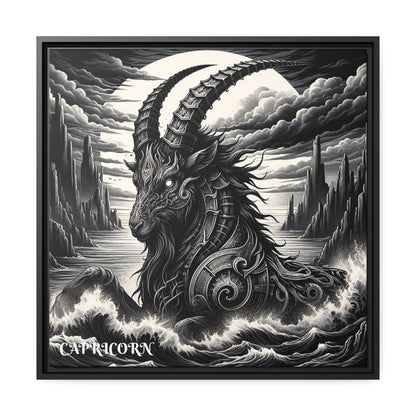 CAPRICORN Matte Canvas, Black Frame