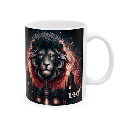 LEO GOTHIC Ceramic Mug, (11oz, 15oz)