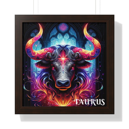 Taurus Framed Vertical Poster