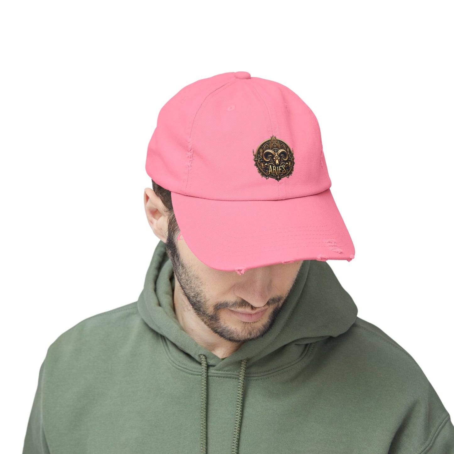 ARIES Unisex Distressed Cap