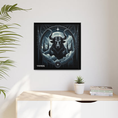 TAURUS Matte Canvas, Black Frame