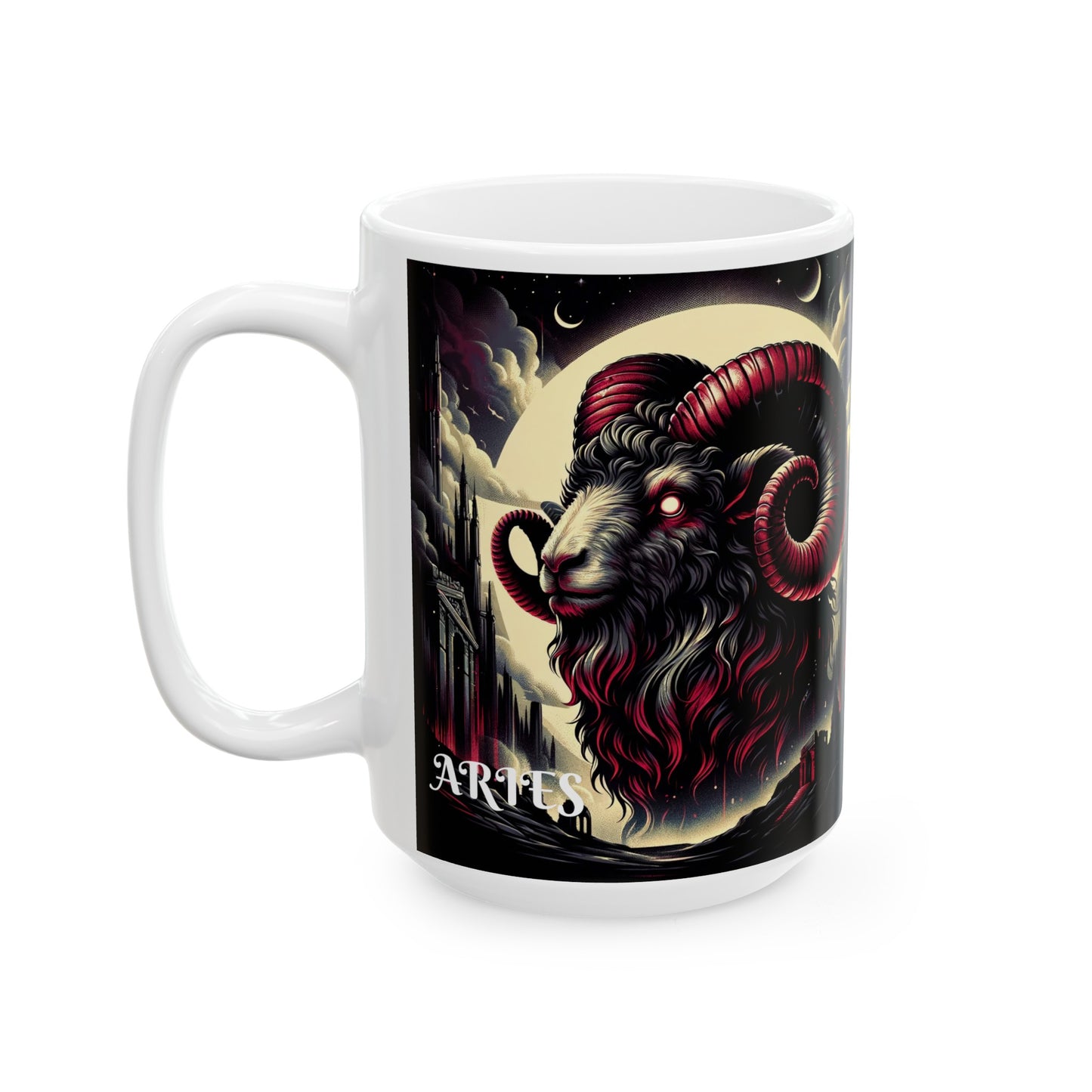 ARIES GOTHIC Ceramic Mug, (11oz, 15oz)
