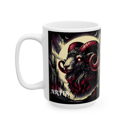 ARIES GOTHIC Ceramic Mug, (11oz, 15oz)