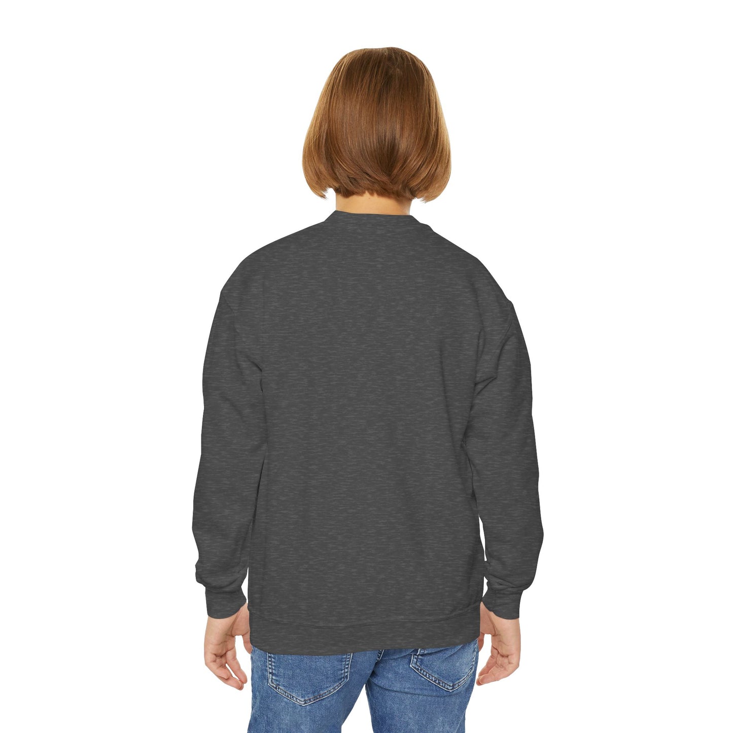 Youth Crewneck Sweatshirt Enjoy Your Life white